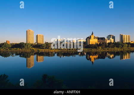 A sud del Fiume Saskatchewan e il Delta Bessborough hotel, Saskatoon, Saskatchewan, Canada Foto Stock