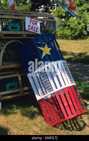 Trappole di aragosta, Shediac, New Brunswick, Canada Foto Stock