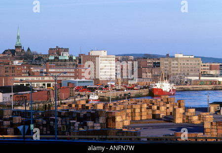 Saint John Harbour, New Brunswick, Canada. Foto Stock