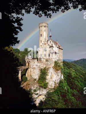 DE - BADEN-WÜRTTEMBERG: Castello di Lichtenstein Foto Stock