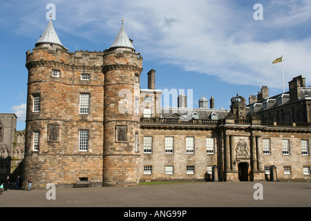 Il Palazzo di Holyroodhouse, o in modo informale al Palazzo di Holyrood edinburgh Scotland Regno unito Gb Foto Stock