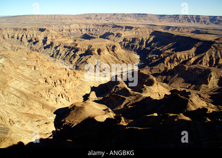 Il Fish River Canyon nel Ai Ais e il Fish River Canyon Park nel sud della Namibia Foto Stock