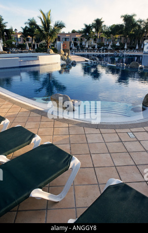 Holiday resort con piscina, Maspalomas, gran canaria, Spagna Foto Stock