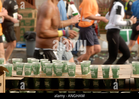 ING NYC Marathon vicino a Mt. Morris Park in Harlem Foto Stock