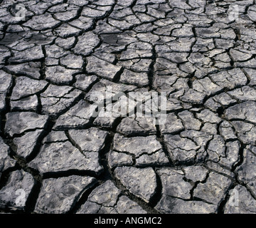 Essiccato a letto del fiume dal riscaldamento globale e i cambiamenti climatici Foto Stock