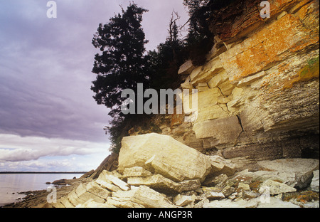 Il Lago Winnipeg, Hecla mola Parco Provinciale, Manitoba, Canada. Foto Stock