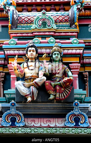 Colombo Sri Lanka La Kathiresan kovil dedicato al dio della guerra Skanda. Vel indù Bambalapitiya Festival. Foto Stock