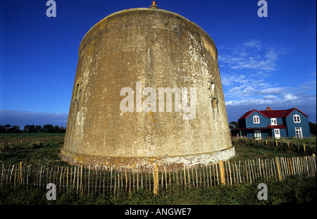 Martello Tower, East Lane Bawdsey, Suffolk, Regno Unito. Foto Stock