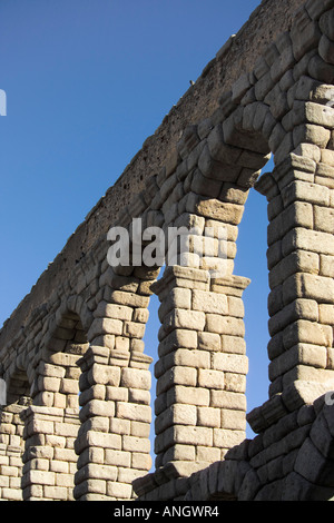 Roman Aqueduct, Segovia, Spain Foto Stock