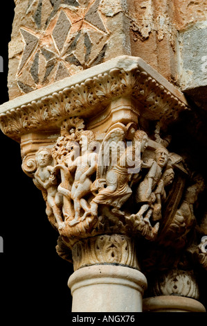 Cattedrale di Monreale, Cattedrale di Santa Maria Nuova di Monreale, Palermo, Sicilia, Grande esempio di architettura normanna, mosaici bizantini Foto Stock