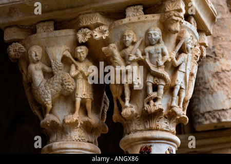 Cattedrale di Monreale, Cattedrale di Santa Maria Nuova di Monreale, Palermo, Sicilia, Grande esempio di architettura normanna, mosaici bizantini Foto Stock