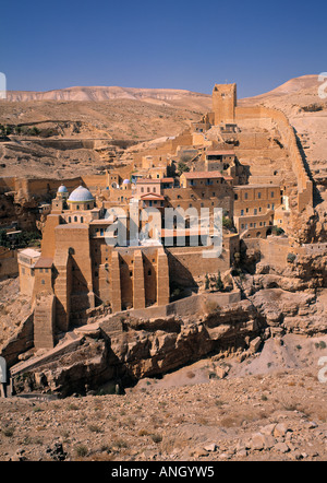 Mar Saba monastero, il Deserto della Giudea, Israele Foto Stock