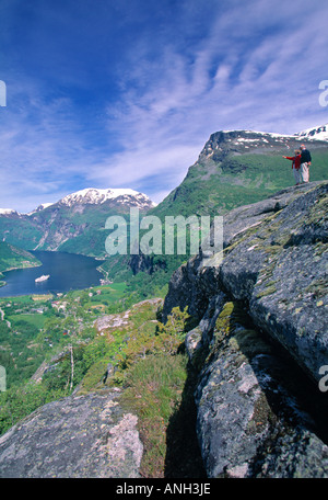 Il Geirangerfjord, Norvegia Foto Stock