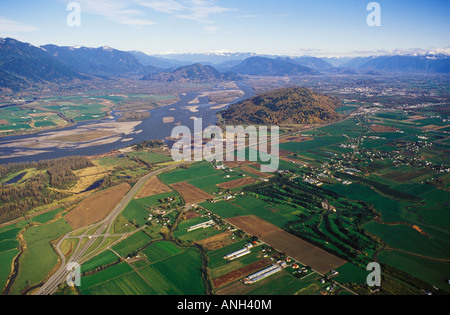 Antenna di Chiliwack in Fraser Valley, British Columbia, Canada. Foto Stock