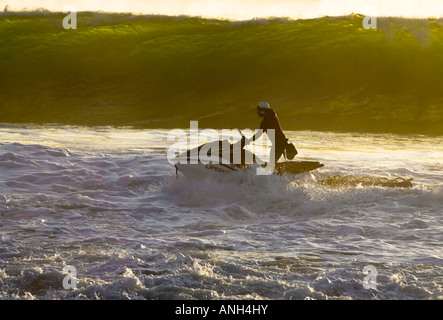 Bagnino di salvataggio spiaggia Zuma Malibu California Los Angeles County California Stati Uniti MR Foto Stock