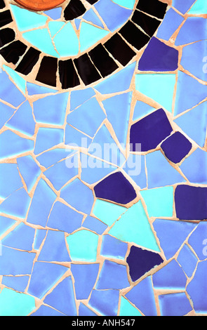 Parc Güell a Barcellona, Spagna Foto Stock