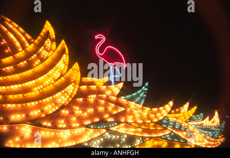 Segnale illuminato sul divertimento arcade Great Yarmouth Foto Stock