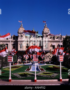 Il Casinò di Monte Carlo e Monte Carlo, Monaco Foto Stock