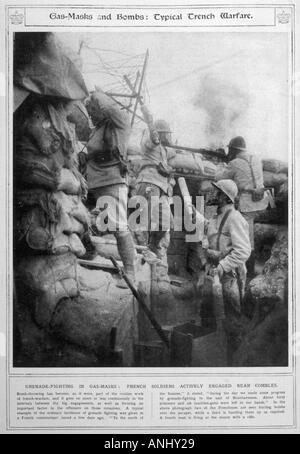 Ww1 Ott 1916 Gas francese Foto Stock