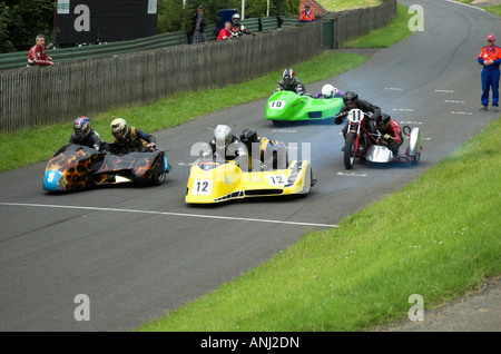 Griglia di partenza al Olivers Mount Racing Curcuit Scarborough North Yorkshire Inghilterra Foto Stock