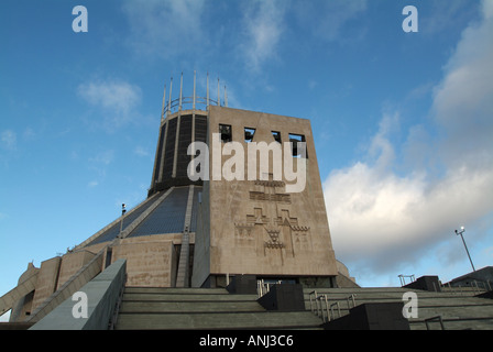 Liverpool con la cattedrale cattolica England Regno Unito Foto Stock