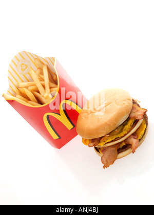 Double Bacon Cheeseburger Foto Stock