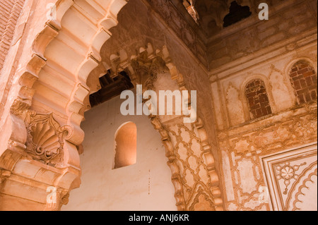 Il Marocco, Tizi, N, Test Pass Road, STAGNO MAL: Moschea Tinmal (b.1153), Interno Foto Stock