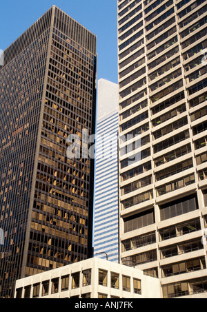 Seagram Building New York City Mies van der Rohe e Philip Johnson architetti. Citigroup, ex Citicorp, edificio, su Park Avenue. Grattacieli. Foto Stock