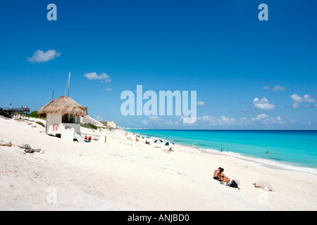 Playa Delfines, Cancun, la penisola dello Yucatan, Messico Foto Stock