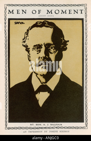 Arthur James Balfour Foto Stock