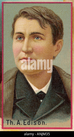 Thomas Alva Edison Foto Stock