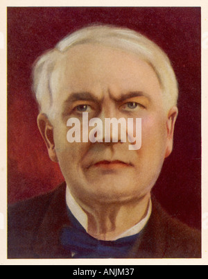 Thomas Alva Edison Foto Stock