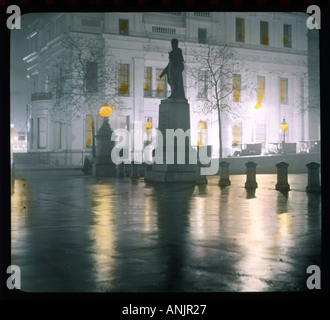 Trafalgar lantern slide Foto Stock