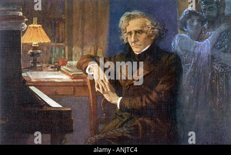 Hector Berlioz cartolina Foto Stock