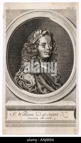 Sir William Davenant Foto Stock