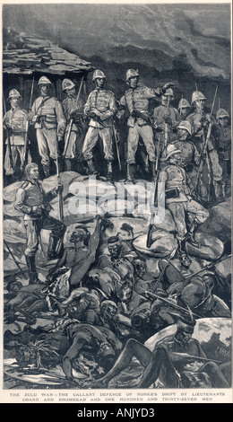 Guerra Zulu Rorkes Drift Foto Stock