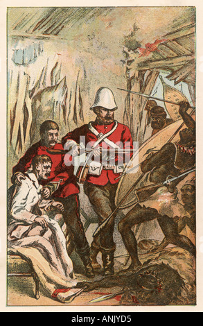 Guerra Zulu Rorkes Drift Foto Stock