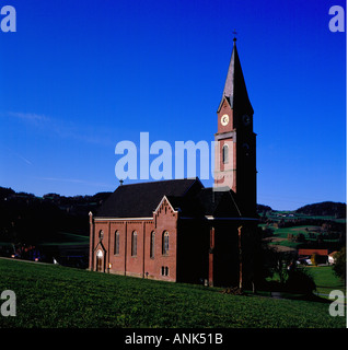 Santa Maddalena in Kirchaitnach, una pietra costruita chiesa foresta Boema, Baviera, Germania,l'Europa. Foto di Willy Matheisl Foto Stock