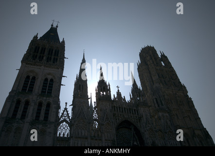 Cattedrale di Rouen stagliano skyline Foto Stock