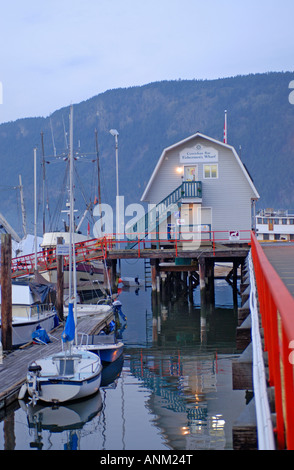 Cowichan Bay centro marittimo Vancouver Island British Columbia Canada Foto Stock