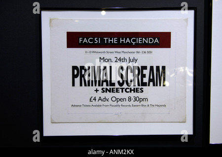 Primal Scream poster concepito da Peter Saville Foto Stock