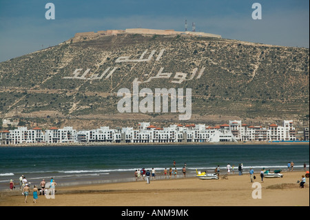 Il Marocco, Costa Atlantica, Agadir: Agadir Beach & Condos Foto Stock