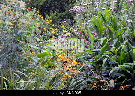 Il confine a caldo a Holbrook in Devon Foto Stock