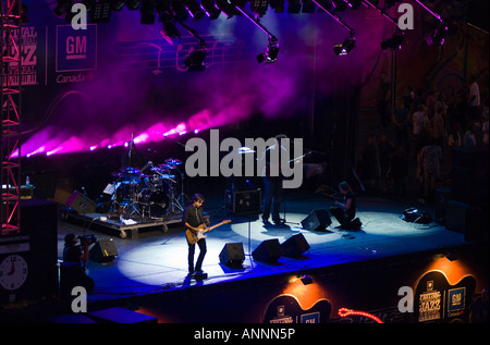 Ryan Shaw effettuando al Montreal Jazz Festival di Montreal, provincia del Québec in Canada. Foto Stock