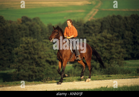 Kabarda con rider Foto Stock