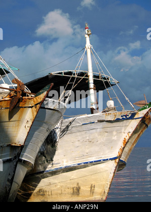Vecchie barche da pesca Foto Stock