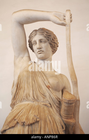 Statua in marmo di Amazzone ferita, Museo Capitolino, Musei Capitolini di Roma, Italia Foto Stock