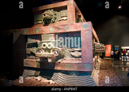 Artefatti da Teotihuacan in mostra presso il Museo Nazionale di Antropologia di Città del Messico MESSICO Foto Stock
