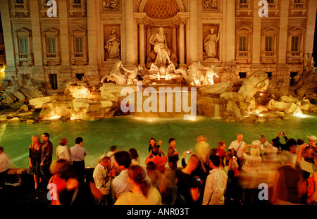 Fontana di Trevi Fontana di Trevi Italia Roma Piazza di Trevi Foto Stock