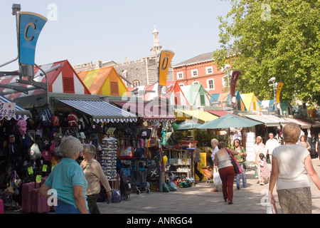 Mercato in Norwich Norfolk East Anglia England GB UK Foto Stock